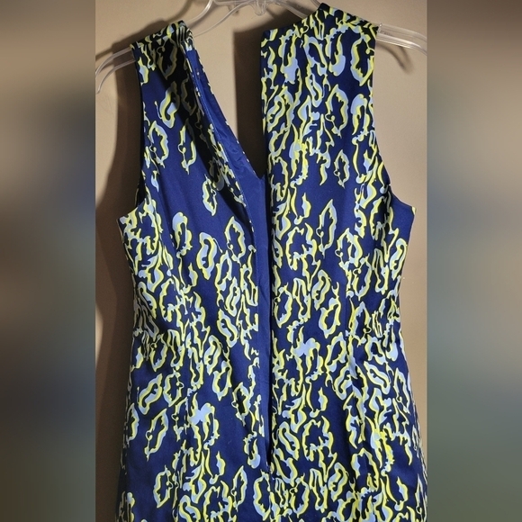 Karen Millen darted A line dress fitted abstract pattern pocketed dress size 10 - Picture 10 of 12
